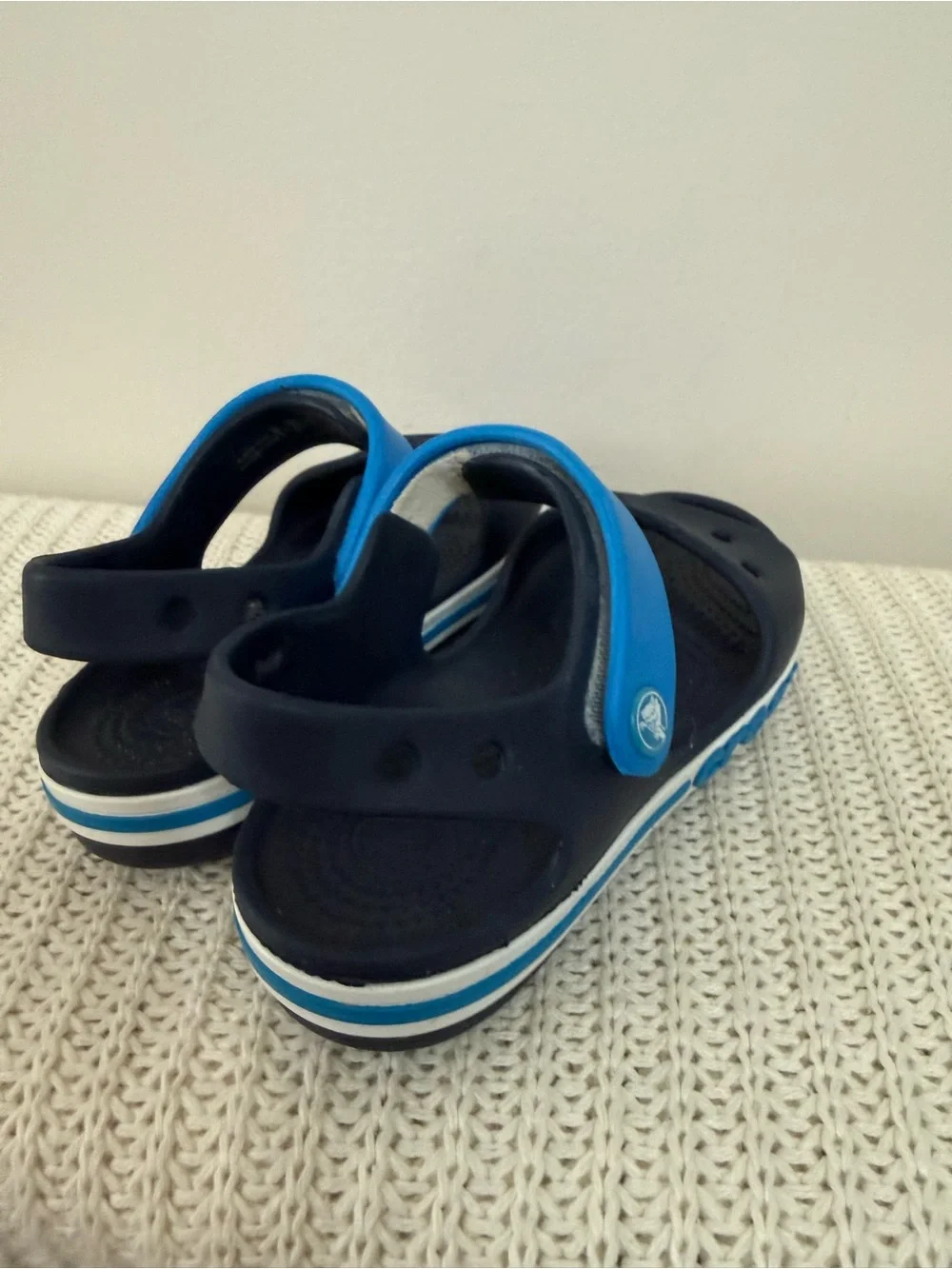 Crocs Kids Navy & Blue Sandal with Adjustable Strap size 11